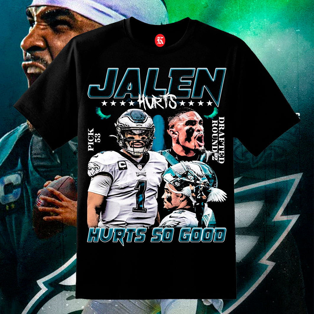 JALEN HURTS V2 BLACK TEE