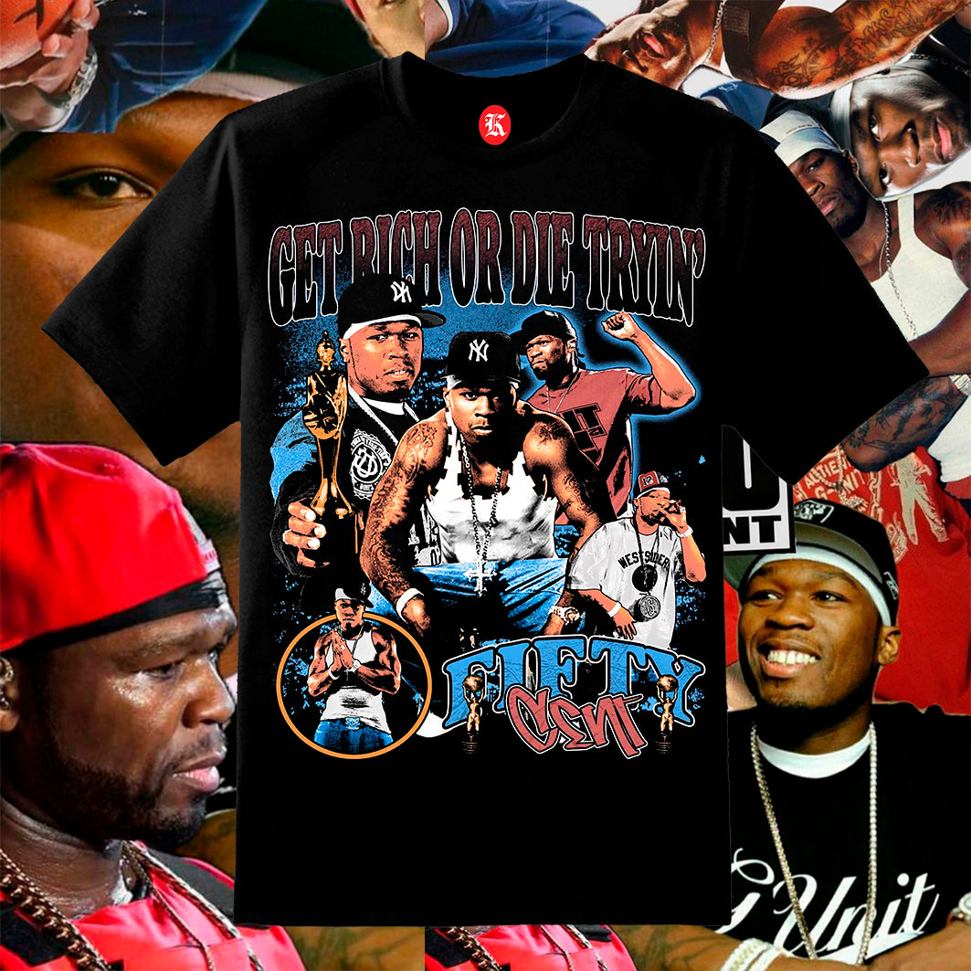 50 CENT BLACK TEE