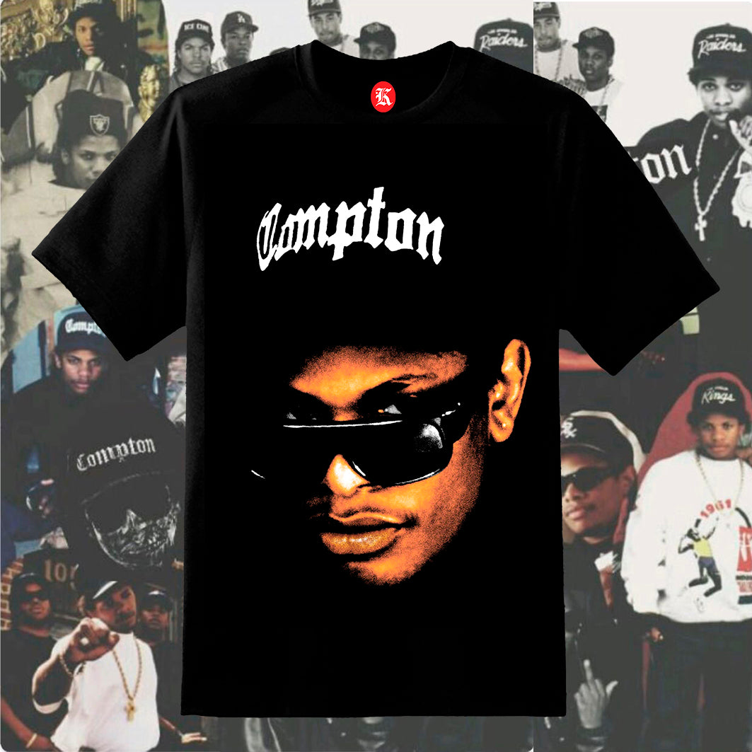 EAZY E FACE BLACK TEE