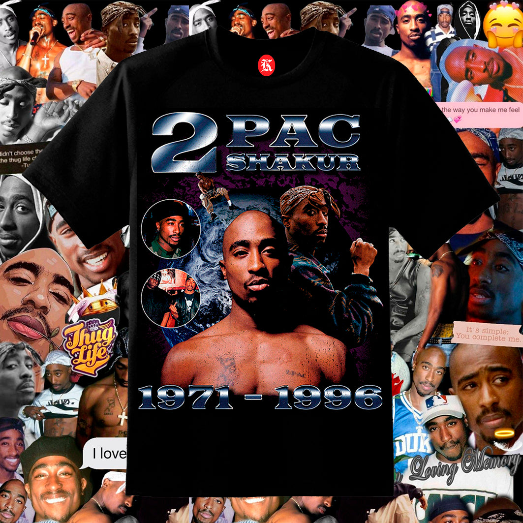 TUPAC BLACK TEE