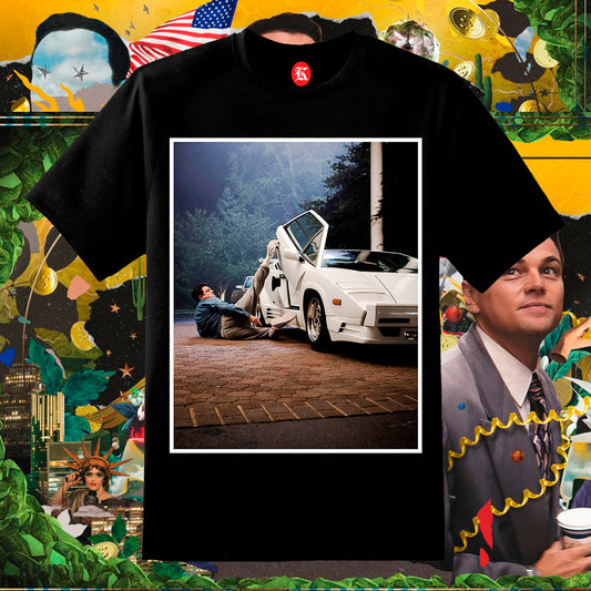 WALL STREET WOLF BLACK TEE