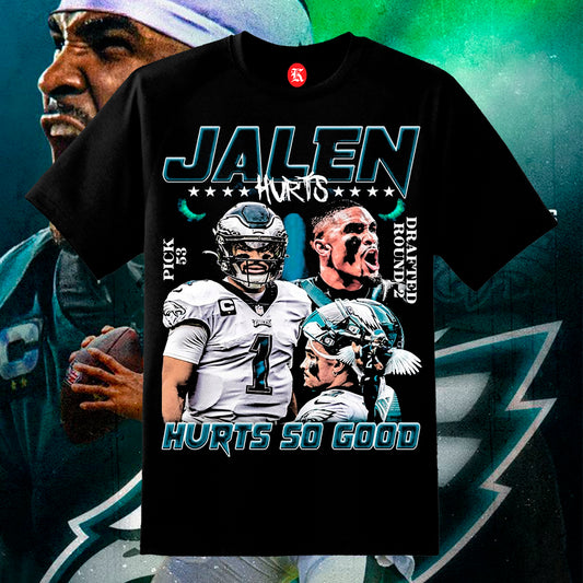 JALEN HURTS V2 BLACK TEE