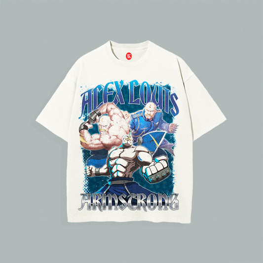 FULLMETAL ALCHEMIST: ALEX LOUIS ARMSTRONG WHITE TEE