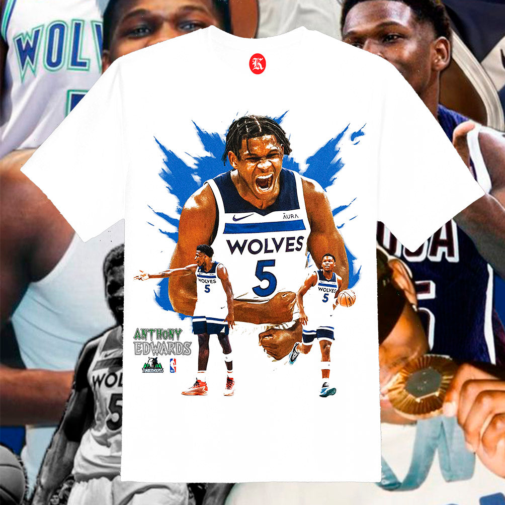 ANTHONY EDWARDS WHITE TEE