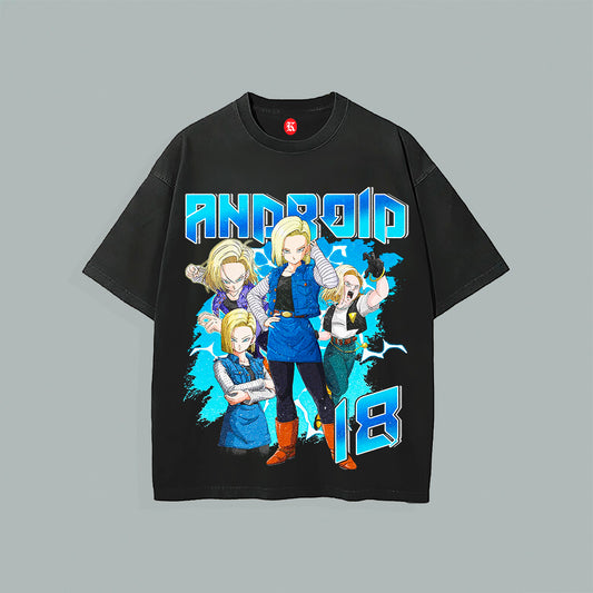 DBZ: ANDROIDE 18 BLACK TEE