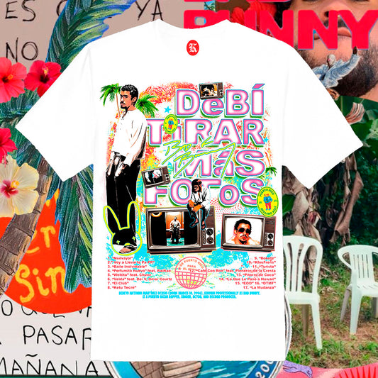 BAD BUNNY DTMF WHITE TEE V3