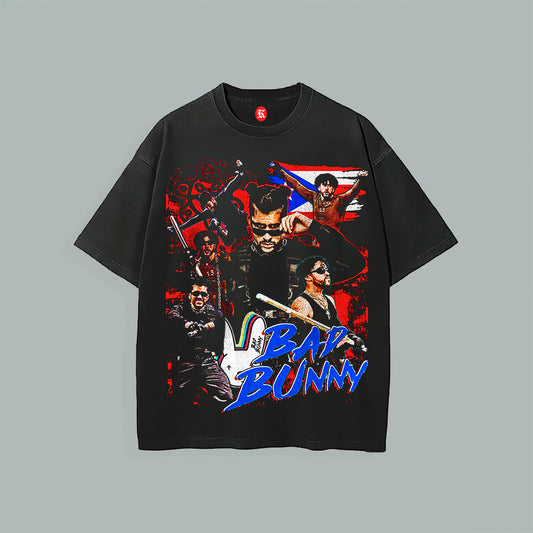 BAD BUNNY WWE BLACK TEE