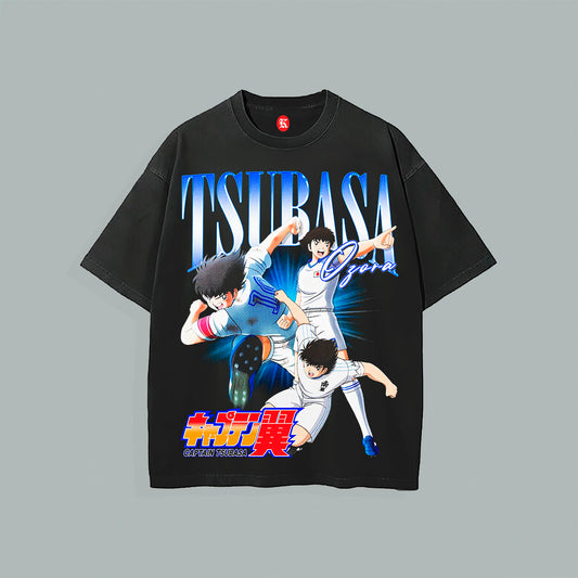 SUPER CAMPEONES: TSUBAZA OZORA BLACK TEE