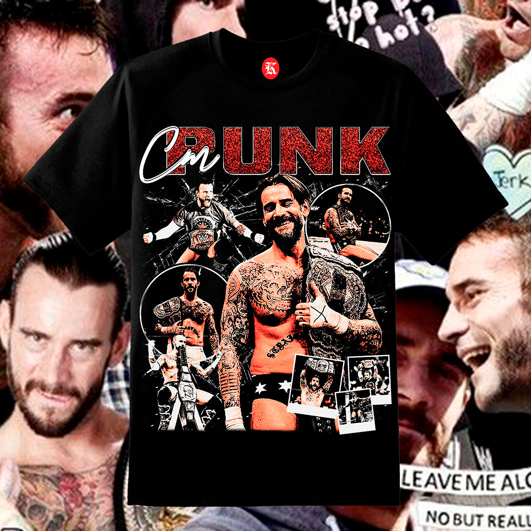 CM PUNK BLACK TEE