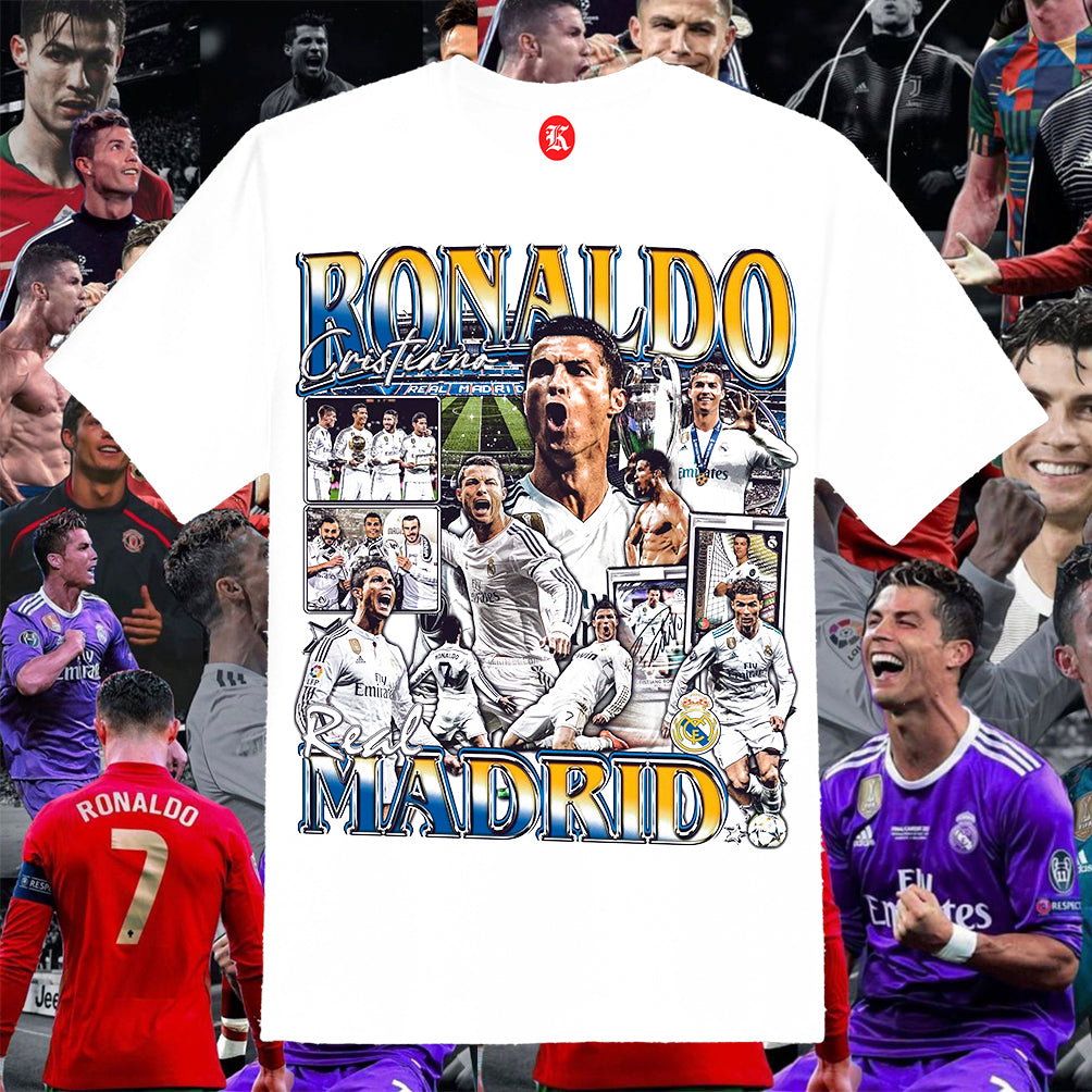 CR7 MADRID V2 WHITE TEE