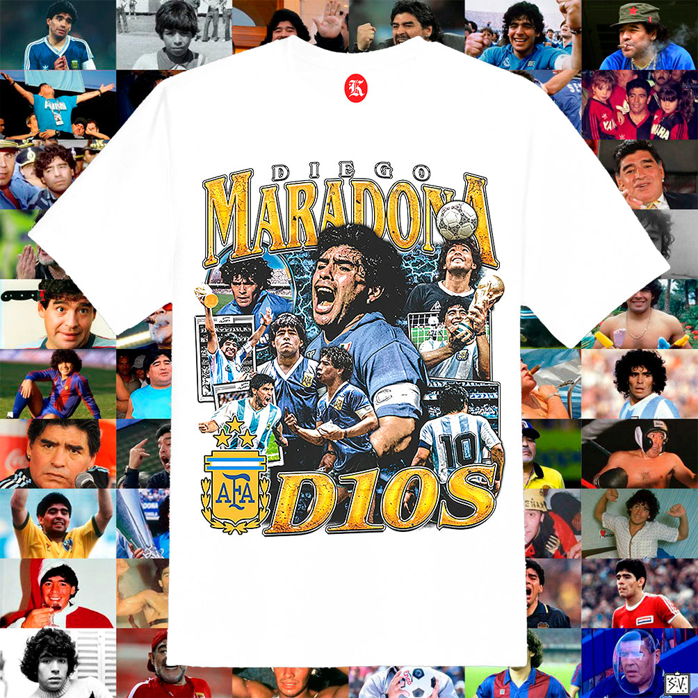 DIEGO MARADONA WHITE TEE