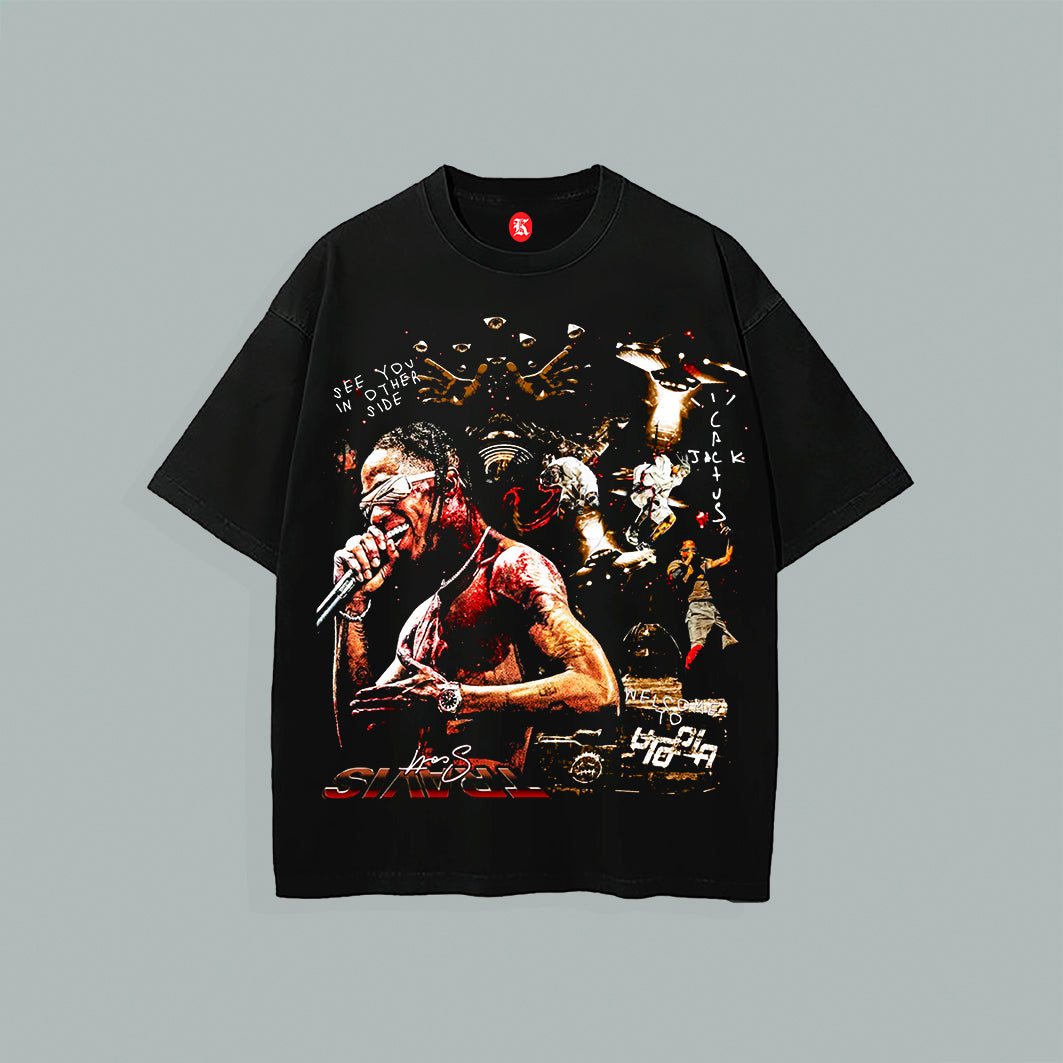 TRAVIS SCOTT BLACK TEE V3