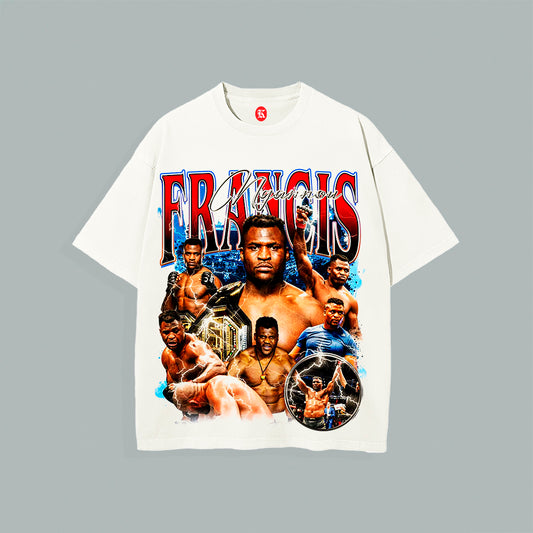 FRANCIS NGANNOU WHITE TEE