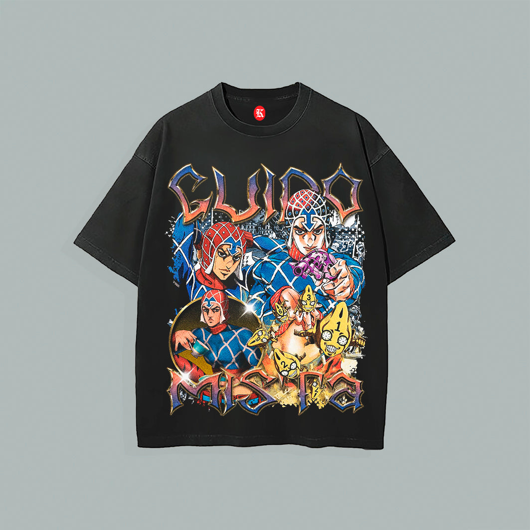 JOJO'S BIZARRE ADVENTURE: GUIDO MISTA BLACK TEE