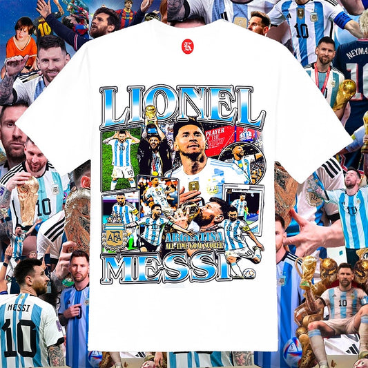 MESSI ARGENTINA WHITE TEE