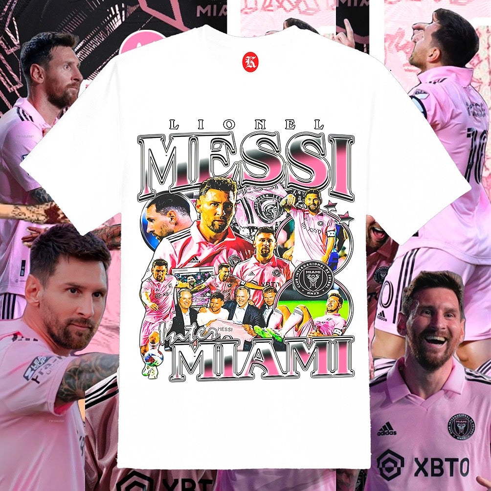 MESSI INTER MIAMI WHITE TEE