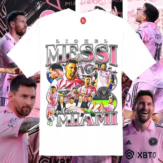 MESSI INTER MIAMI WHITE TEE