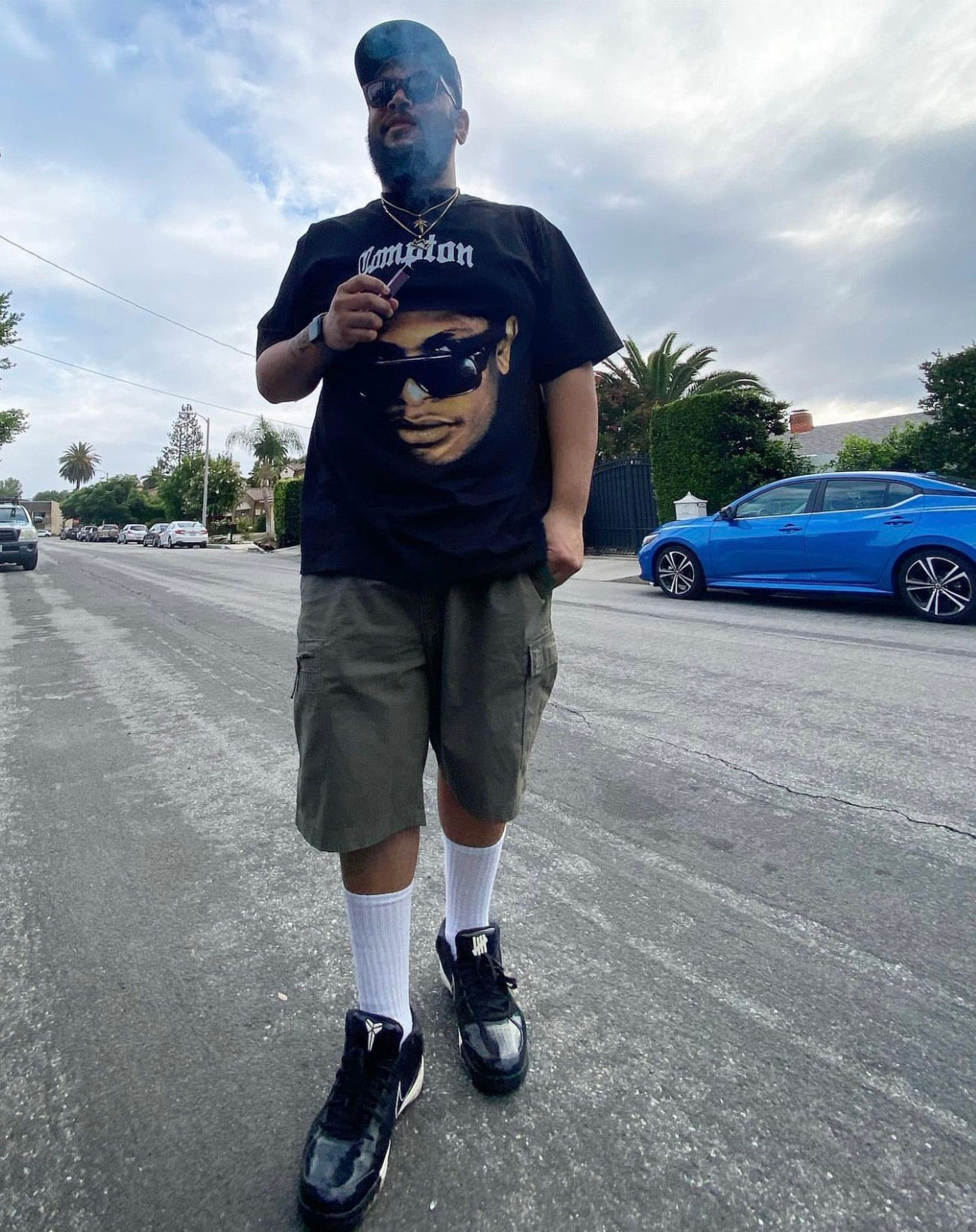 EAZY E FACE BLACK TEE
