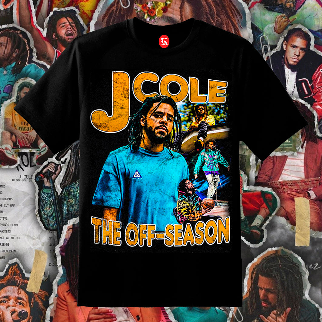 J COLE BLACK TEE