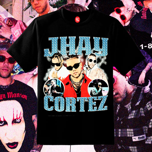 JHAY CORTEZ BLACK TEE