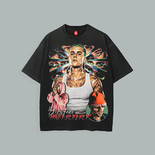 JUSTIN BIEBER COACHELLA BLACK TEE