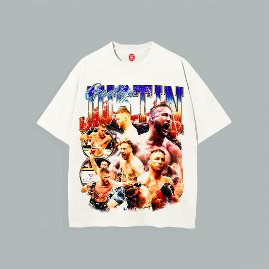 JUSTIN GAETHJE WHITE TEE