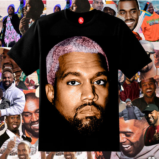 KANYE WEST FACE BLACK TEE