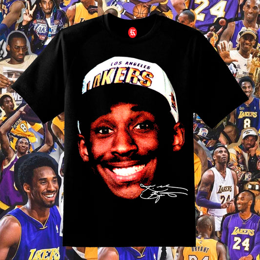 KOBE BRYANT FACE BLACK TEE