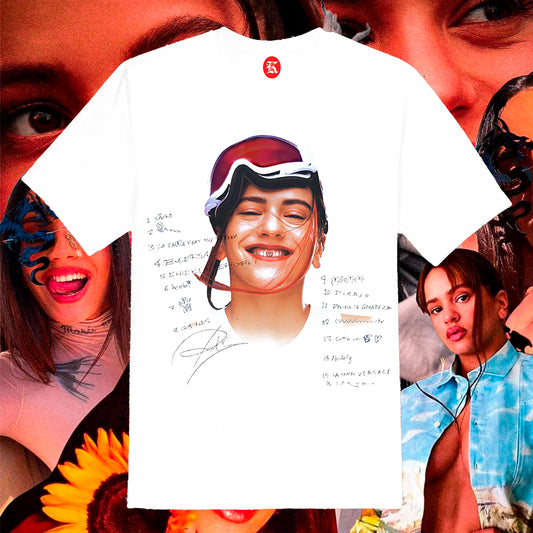 LA ROSALIA FACE WHITE TEE