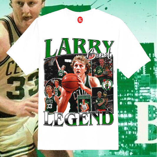 LARRY BIRD WHITE TEE