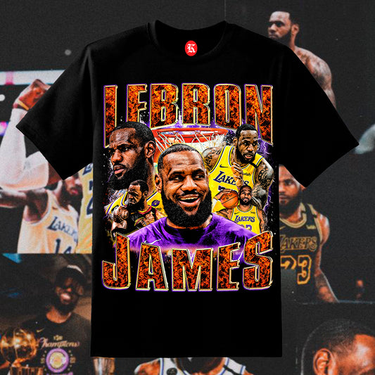 LEBRON JAMES V2 BLACK TEE