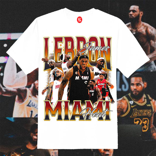 LEBRON JAMES V4 WHITE TEE