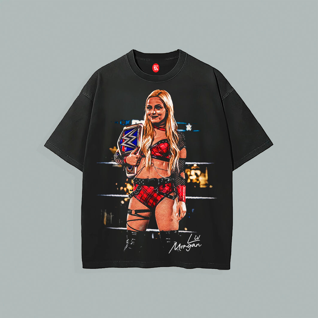 LIV MORGAN BLACK TEE