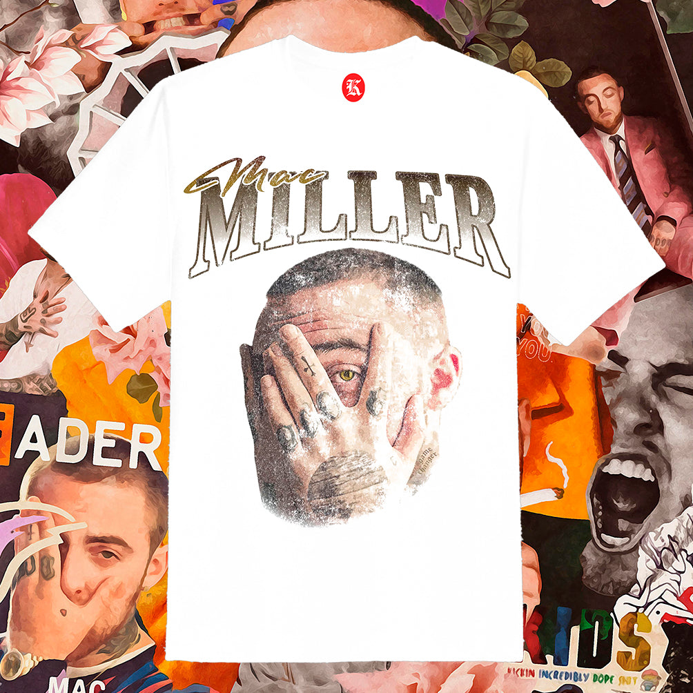 MAC MILLER FACE WHITE TEE