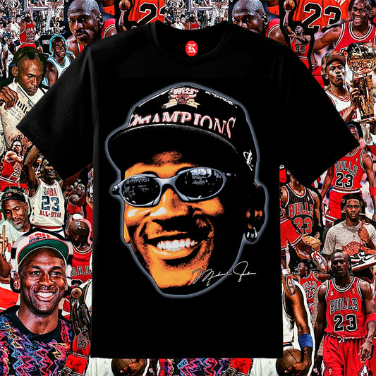 MICHAEL JORDAN FACE V2 BLACK TEE