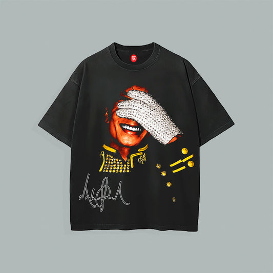 MICHAEL JACKSON BLACK TEE