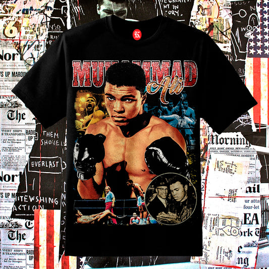 MUHAMMAD ALI V2 BLACK TEE