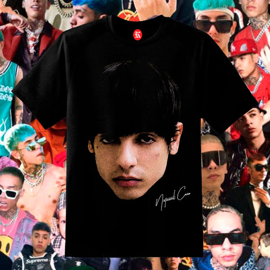NATANAEL CANO BIG FACE BLACK TEE