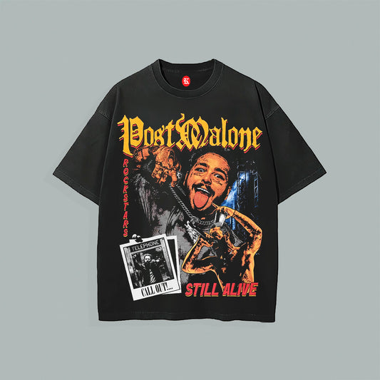 POST MALONE BLACK TEE