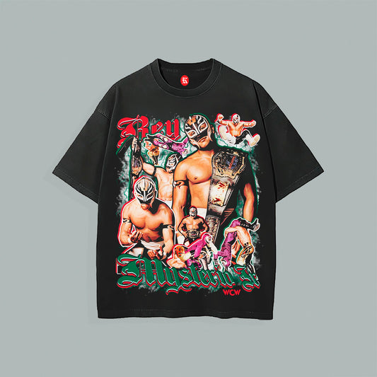 REY MYSTERIO WCW BLACK TEE