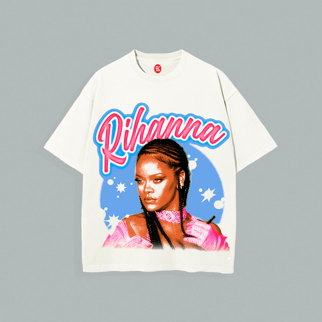 RIHANNA V2 WHITE TEE