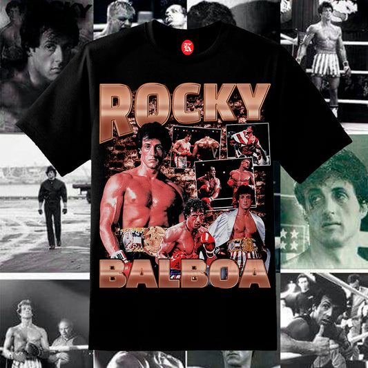 ROCKY BALBOA BLACK TEE