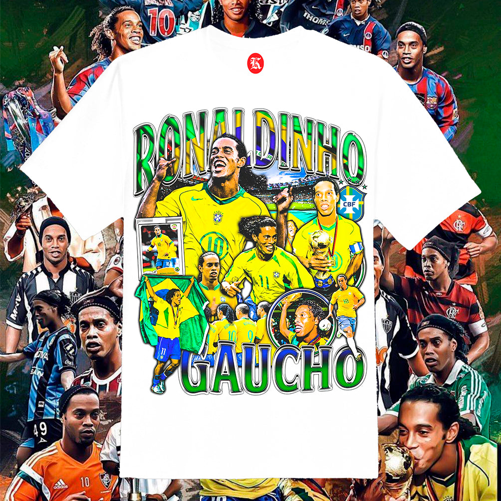 RONALDINHO WHITE TEE