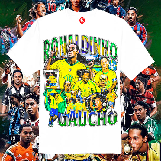 RONALDINHO WHITE TEE