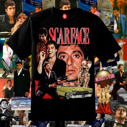 SCARFACE V3 BLACK TEE