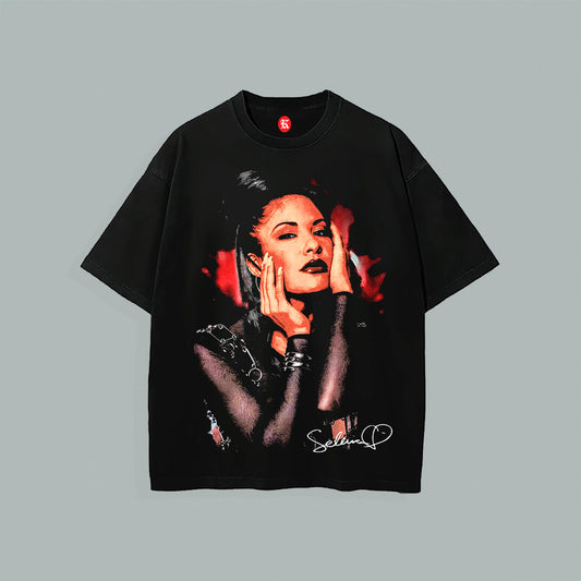 SELENA V2 BLACK TEE