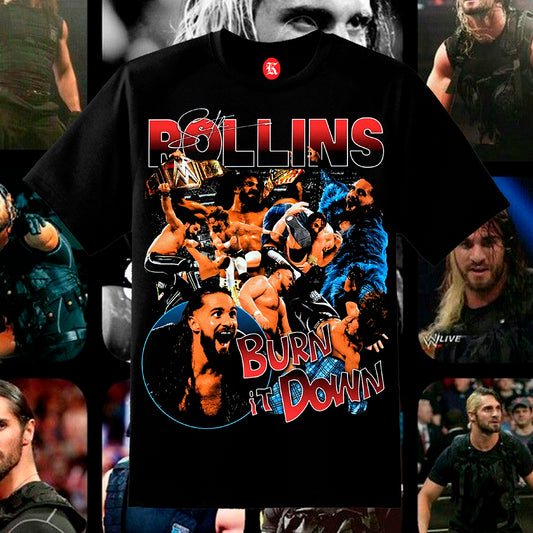 SETH ROLLINS BLACK TEE