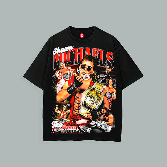 SHAWN MICHAELS BLACK TEE