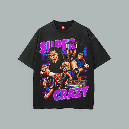 SUPER CRAZY BLACK TEE