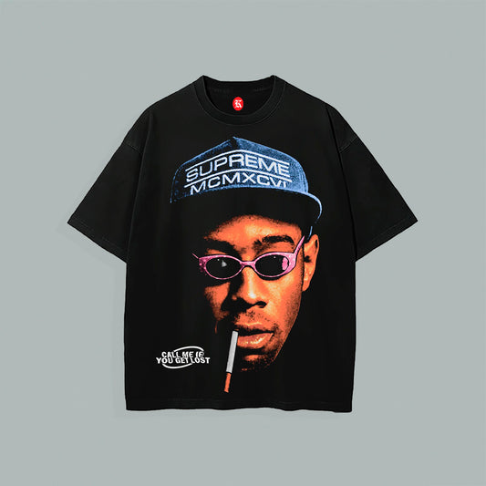 TYLER THE CREATOR FACE V2 BLACK TEE